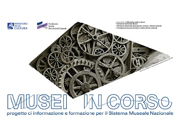 Logo iniziativa formativa "Musei in corso" progetto di informazione e formazione per il Sistema Museale Nazionale